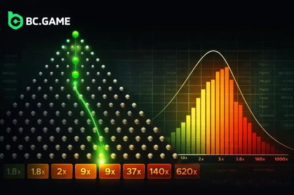 Advanced Data Analysis: Plinko Probabilities and Payout Spread